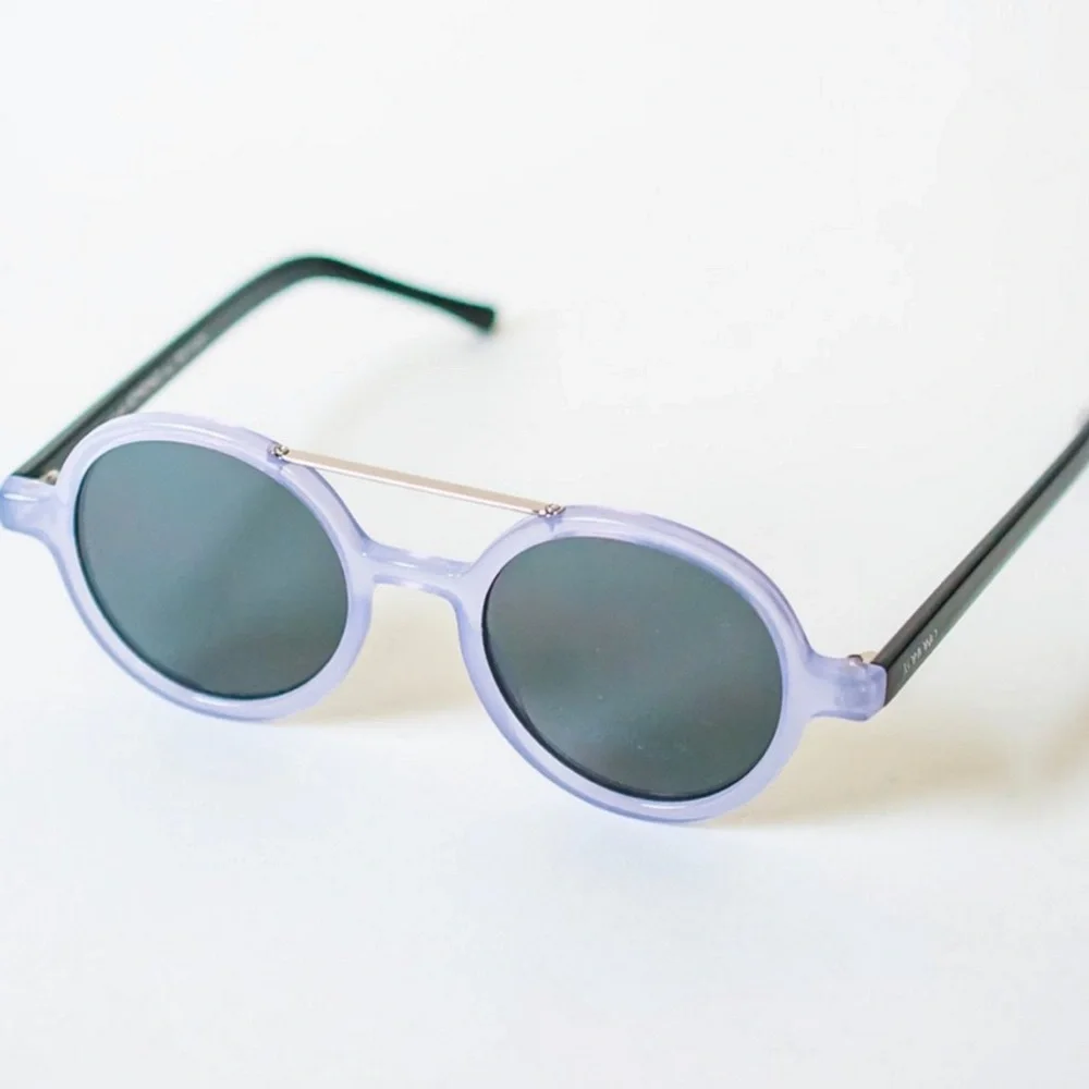 Komono sunglasses NEW round Vivien Violet purple Black - Picture 4 of 8